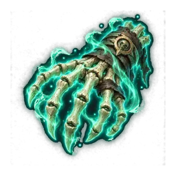 Knochenhand des Grabhüters