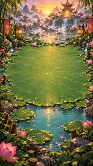 Originalkulisse: Lotusteich