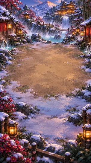 Originalkulisse: Onsen-Tal