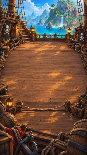 Originalkulisse: Piratenschiff