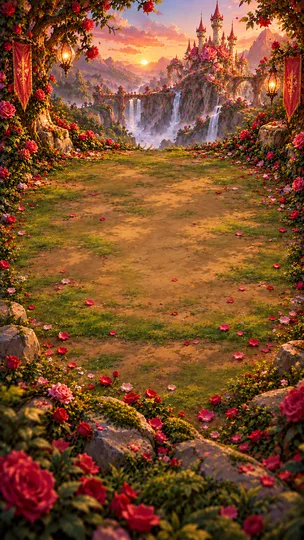 Originalkulisse: Rosen-Feenschloss