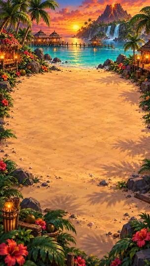 Originalkulisse: Tiki-Lagune