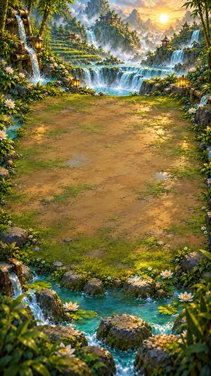 Originalkulisse: Wasserfallstufen