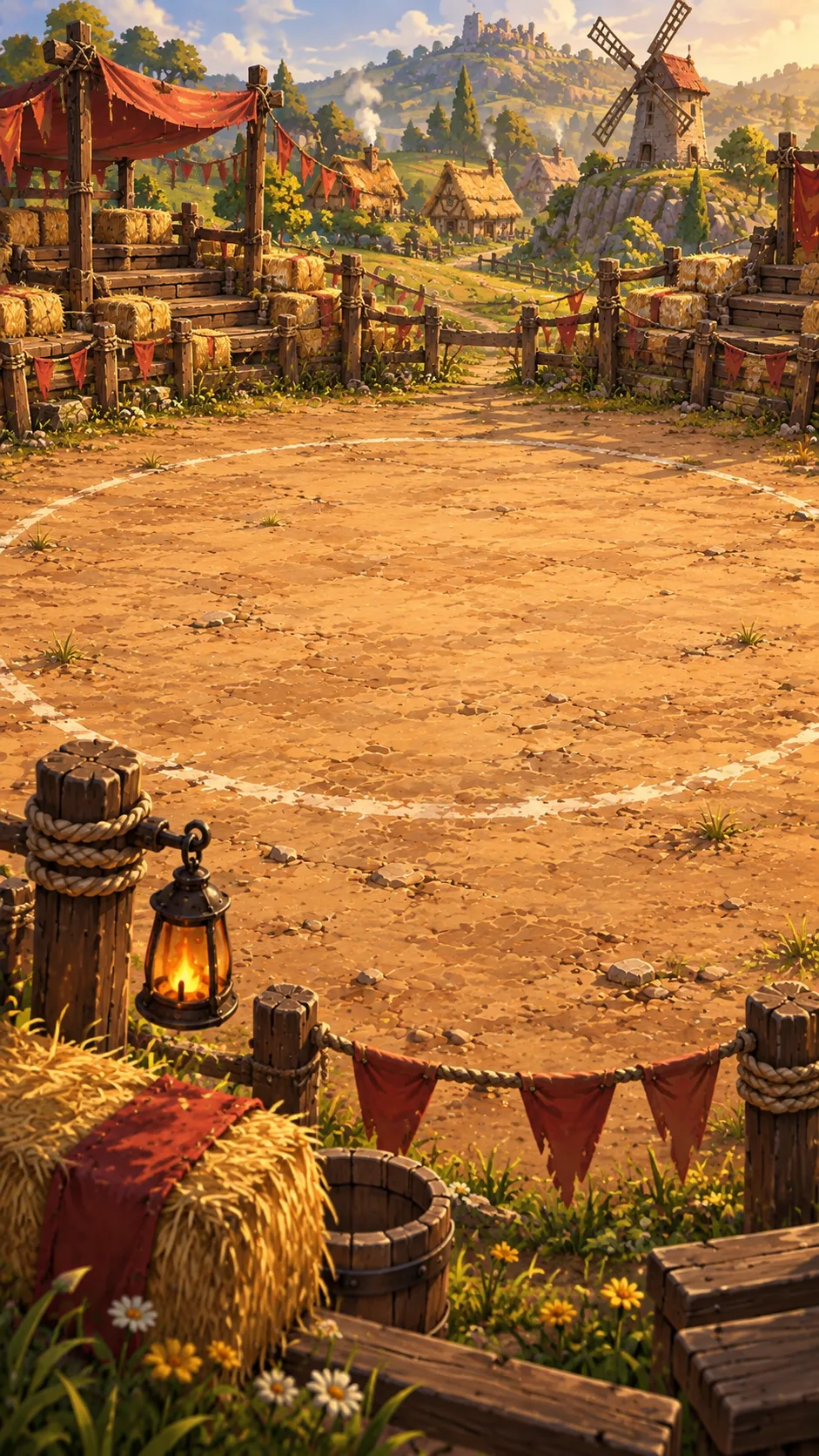 Originales Phonemon-Arena-Gemälde für Liga 1